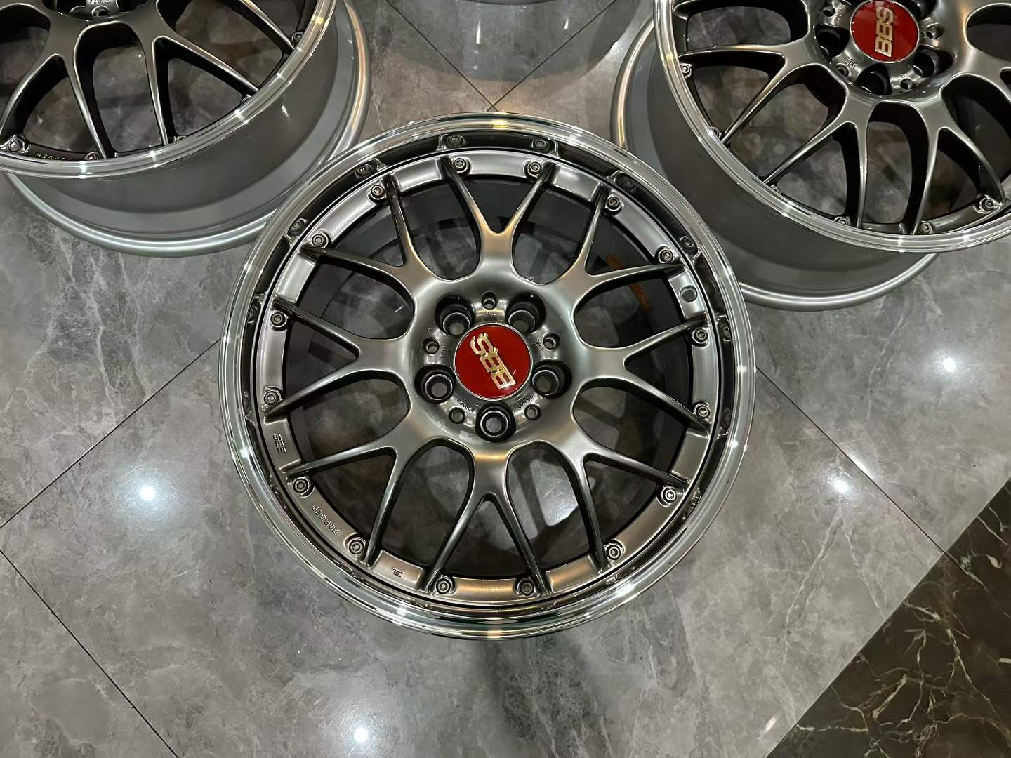 🇯🇵 BBS RS-GT Diamond Black 18" 2-Piece Forged Wheel Set - Pre-owned