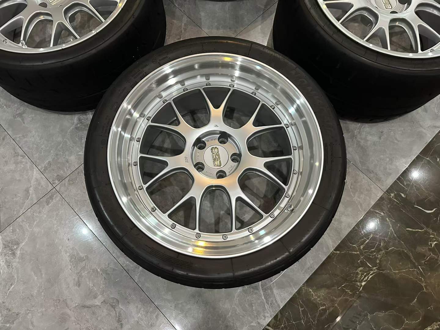 🇯🇵 BMW M4 (G82) BBS LM-R Diamond Silver 20"/21" 2-Piece Forged Wheel Set - Pre-owned