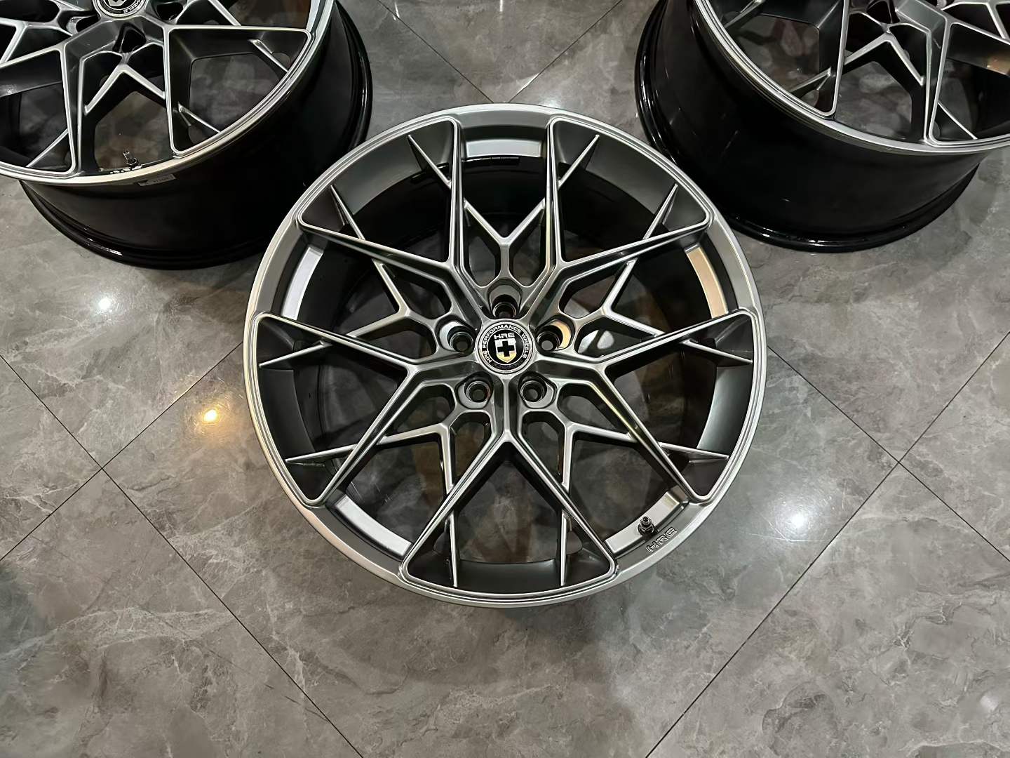 🇺🇸 BMW X3 (G01) HRE FF10 21" Liquid Silver FlowForm Wheel Set - Pre-owned