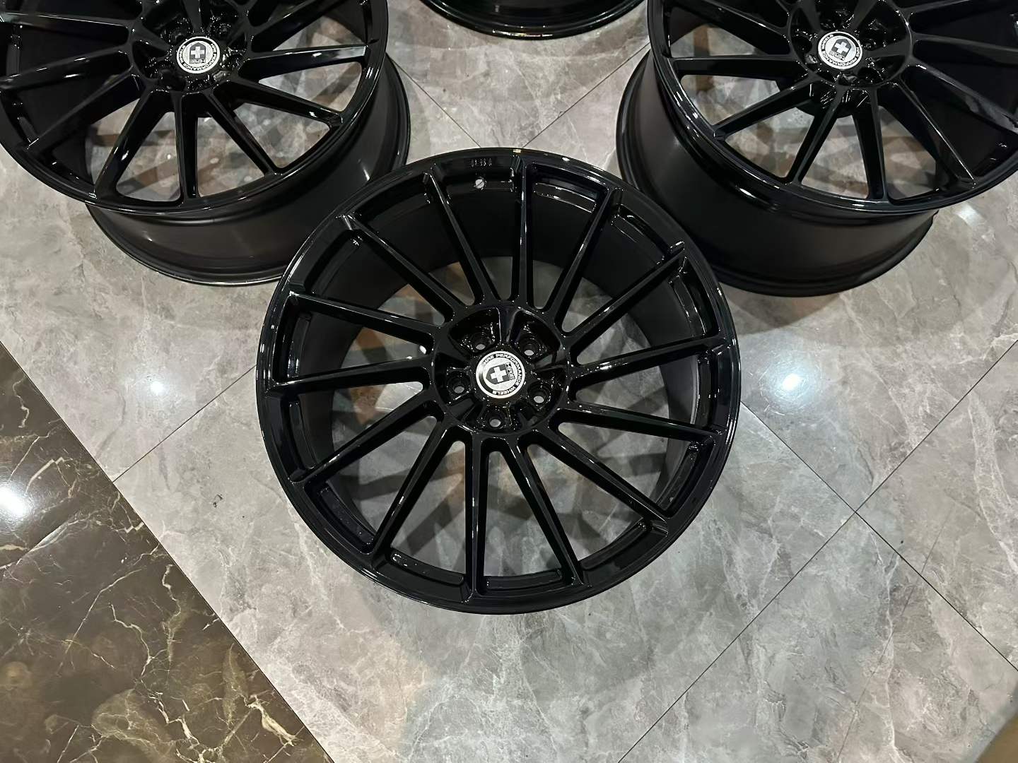 🇺🇸 HRE RS309M 21" Monoblok Forged Wheel Set - Pre-owned