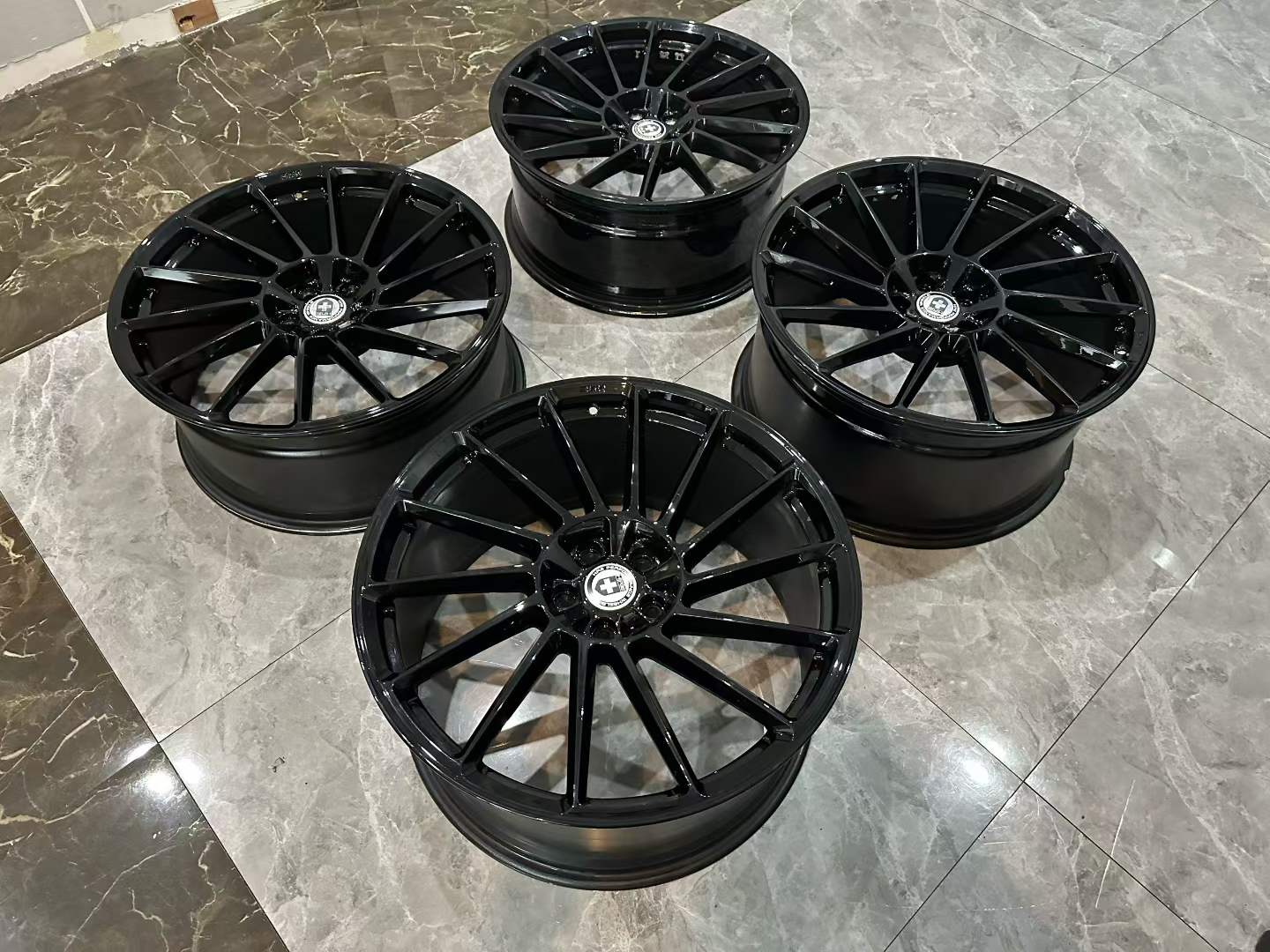 🇺🇸 HRE RS309M 21" Monoblok Forged Wheel Set - Pre-owned