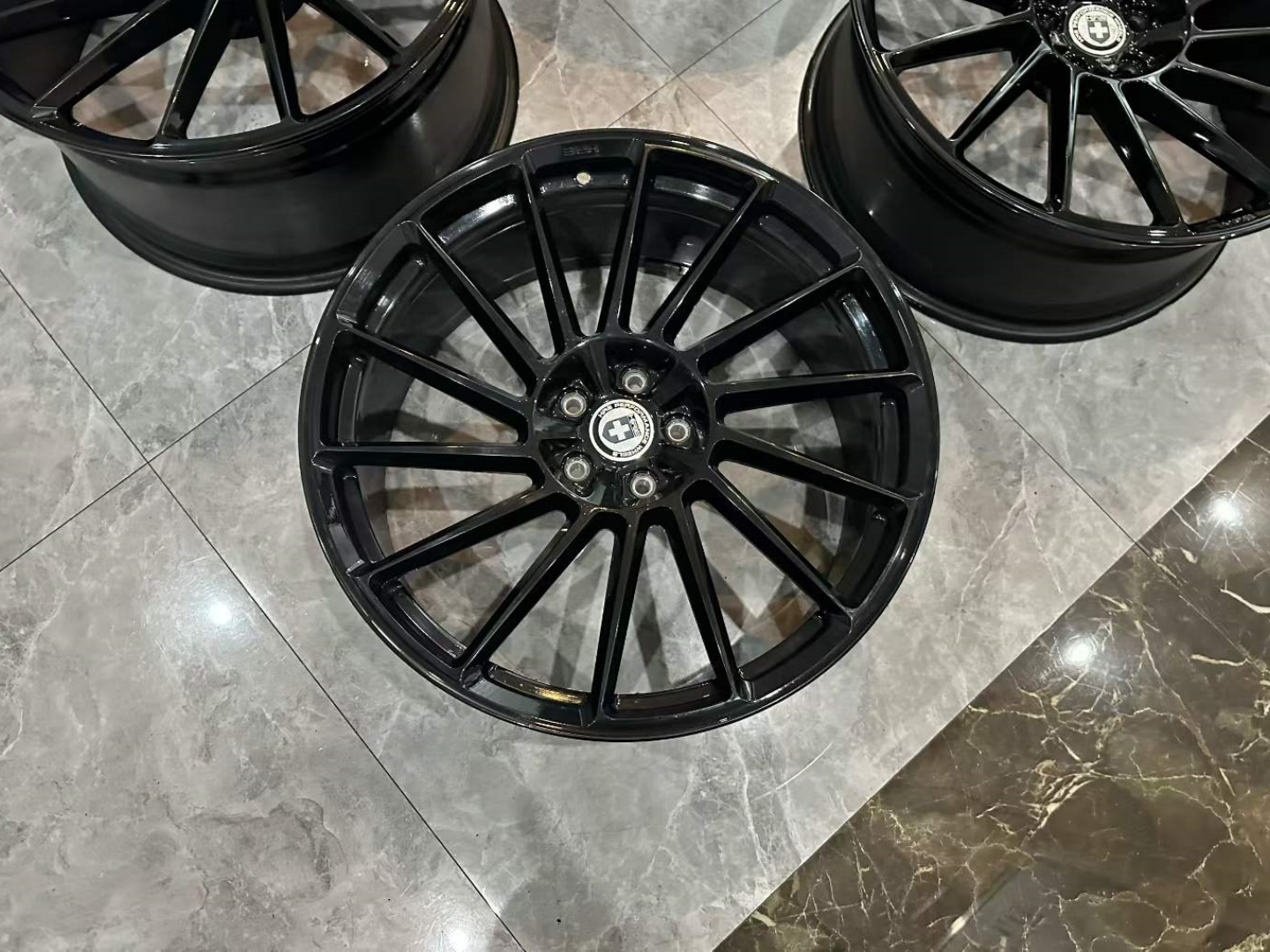 🇺🇸 HRE RS309M 21" Monoblok Forged Wheel Set - Pre-owned