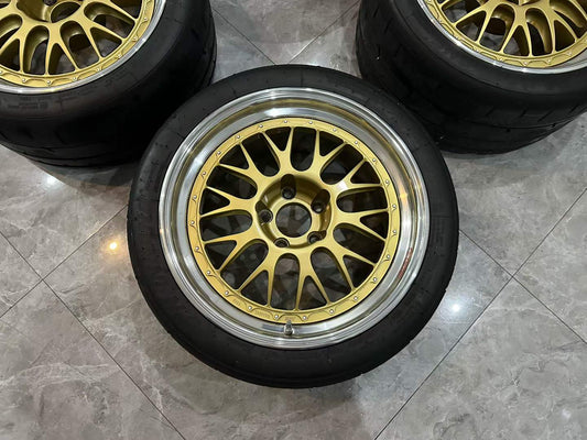BBS Motorsport E88 TS 18" 3-Piece Forged Wheel Set - Pre-owned