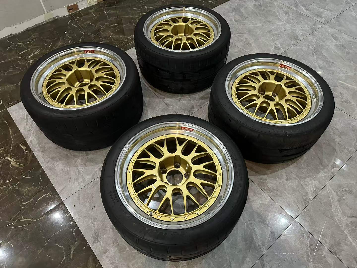 BBS Motorsport E88 TS 18" 3-Piece Forged Wheel Set - Pre-owned