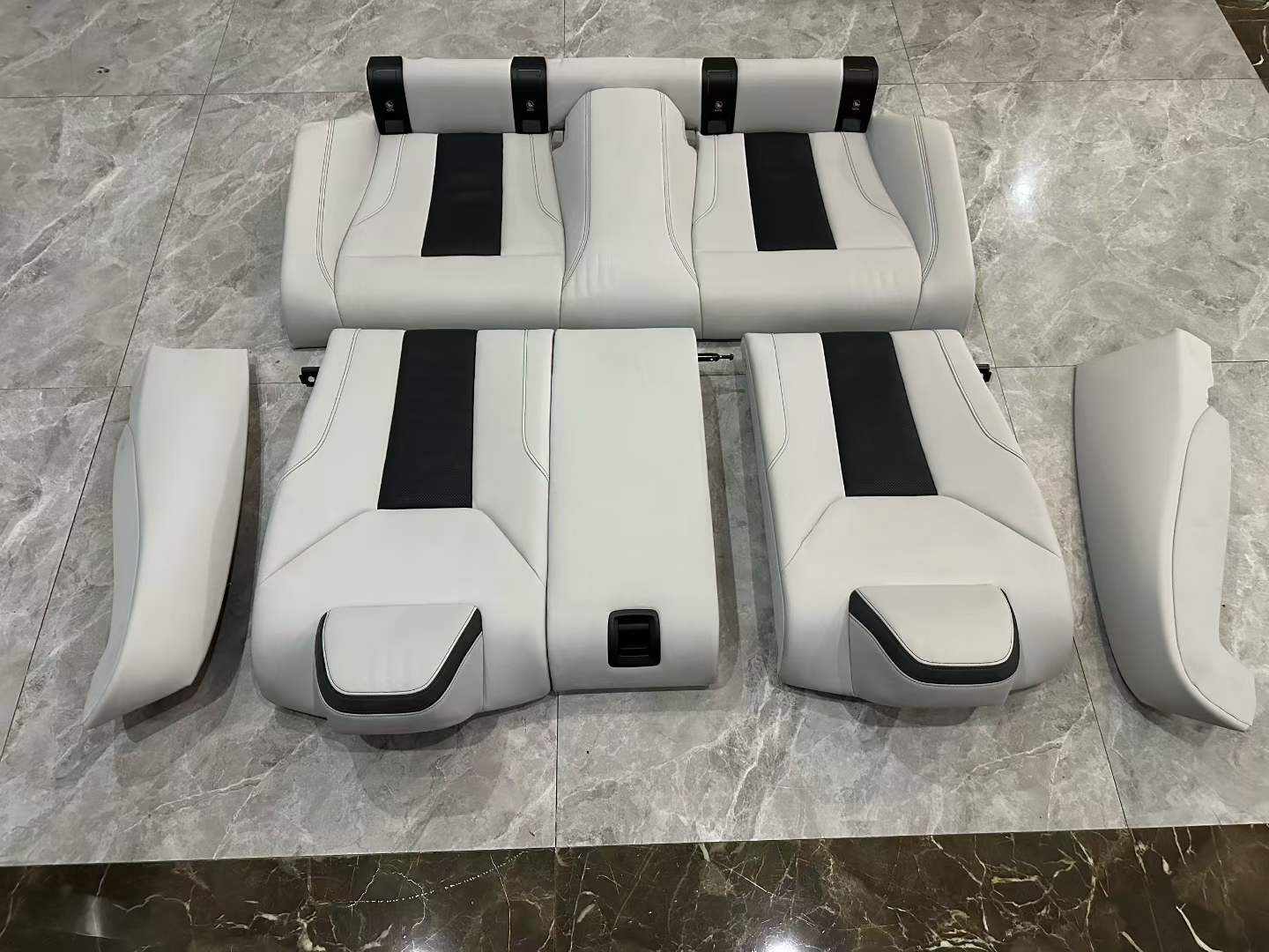BMW M4 (G82) Genuine Leather Rear Seats Silverstone White - Pre-owned