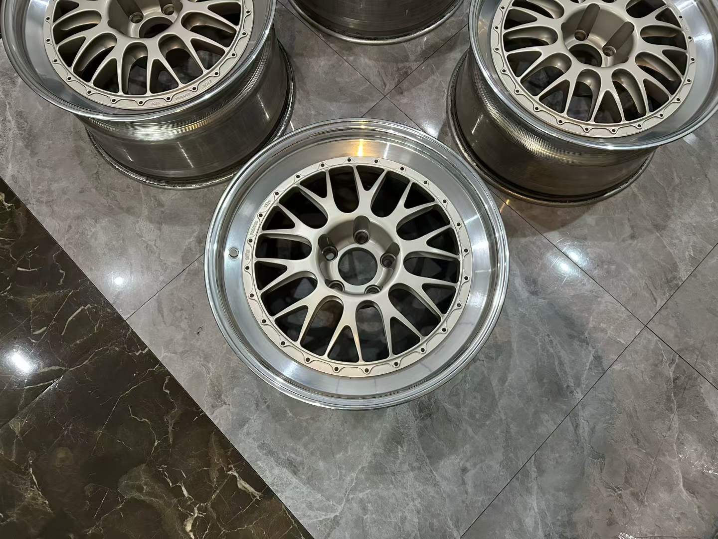 BBS E88 TS 19" 3-Piece Forged Motorsport Wheels Set - Pre-owned