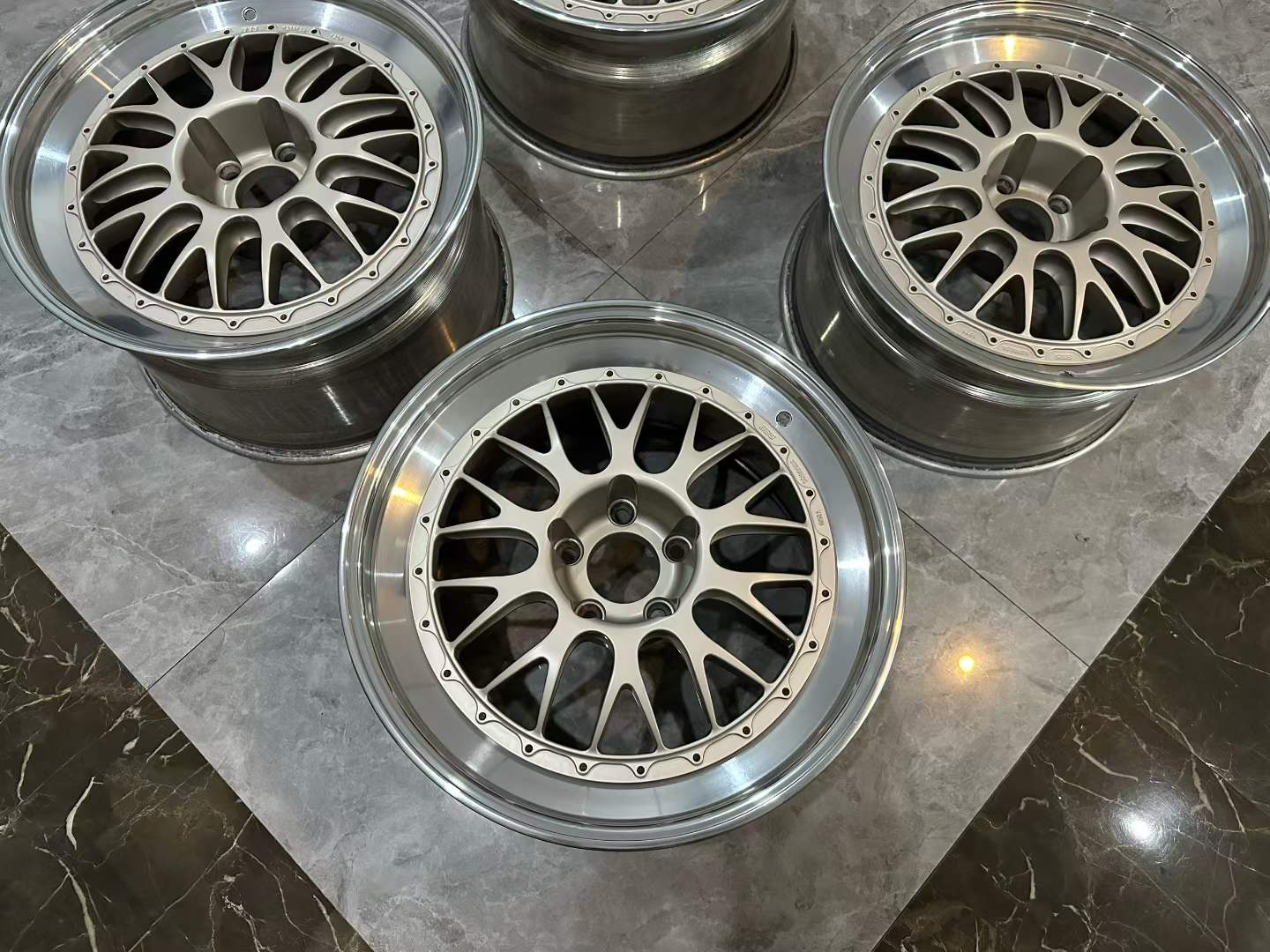 BBS E88 TS 19" 3-Piece Forged Motorsport Wheels Set - Pre-owned