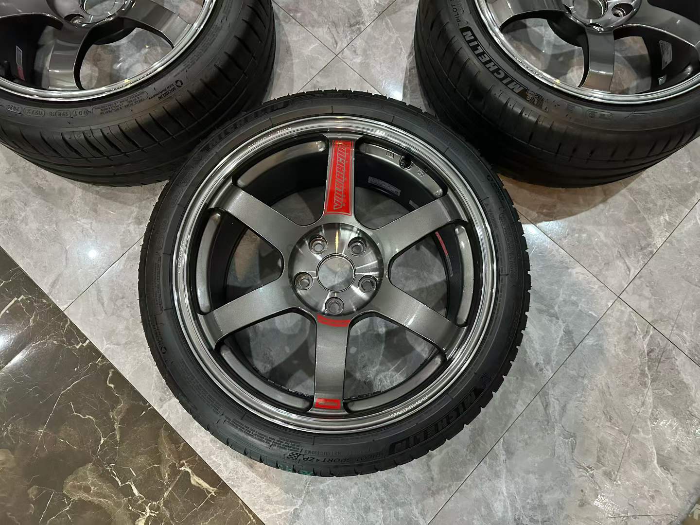 🇯🇵 RAYS VOLK RACING TE37 SAGA SL 18" Forged Monoblock Wheels Set - Pre-owned