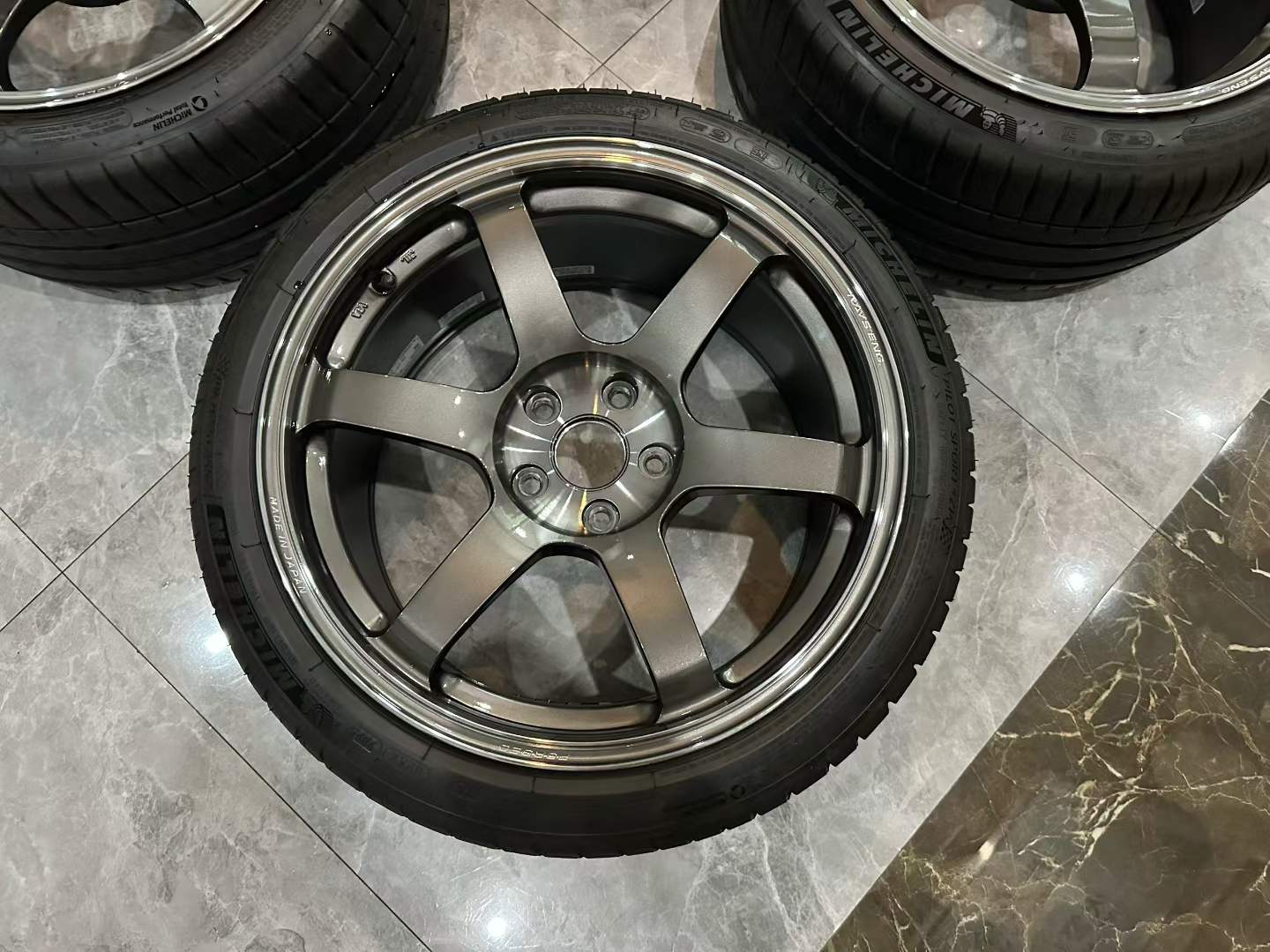 🇯🇵 RAYS VOLK RACING TE37 SAGA SL 18" Forged Monoblock Wheels Set - Pre-owned