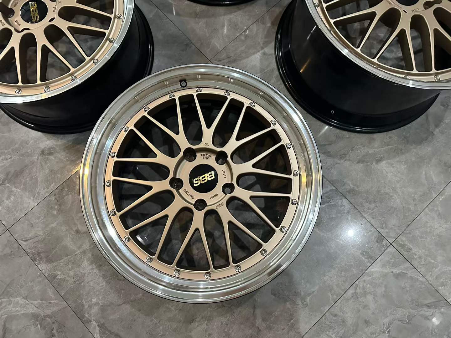 🇯🇵 BBS LM CG-BKBD Limited Edition 2-Piece Forged Wheels Set - Pre-owned