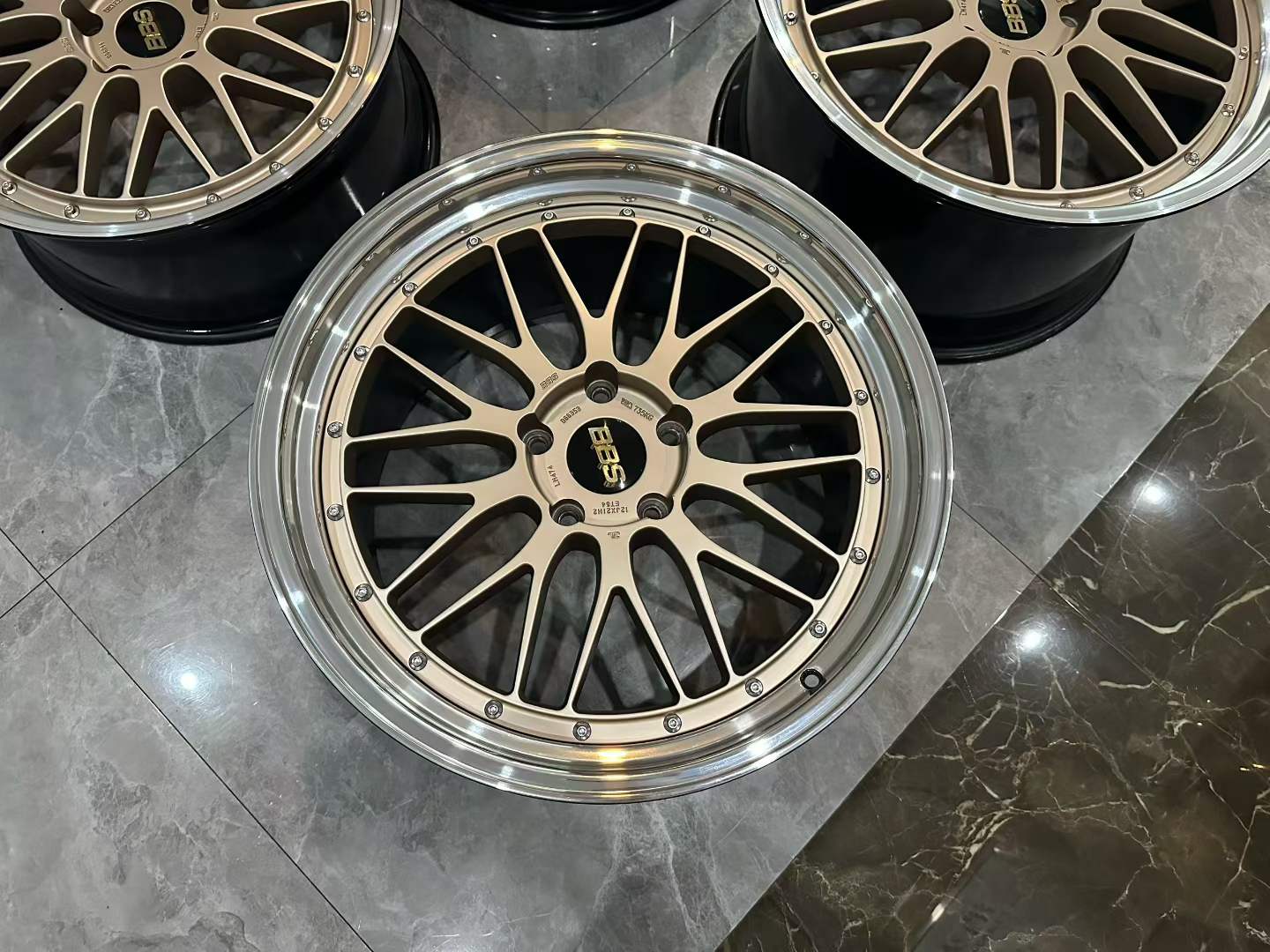 🇯🇵 BBS LM CG-BKBD Limited Edition 2-Piece Forged Wheels Set - Pre-owned