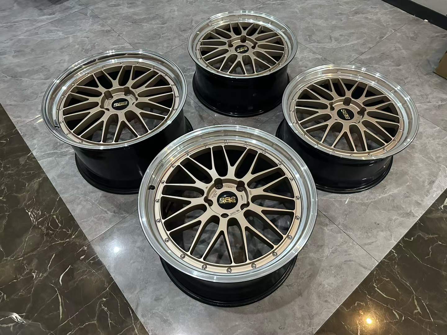 🇯🇵 BBS LM CG-BKBD Limited Edition 2-Piece Forged Wheels Set - Pre-owned