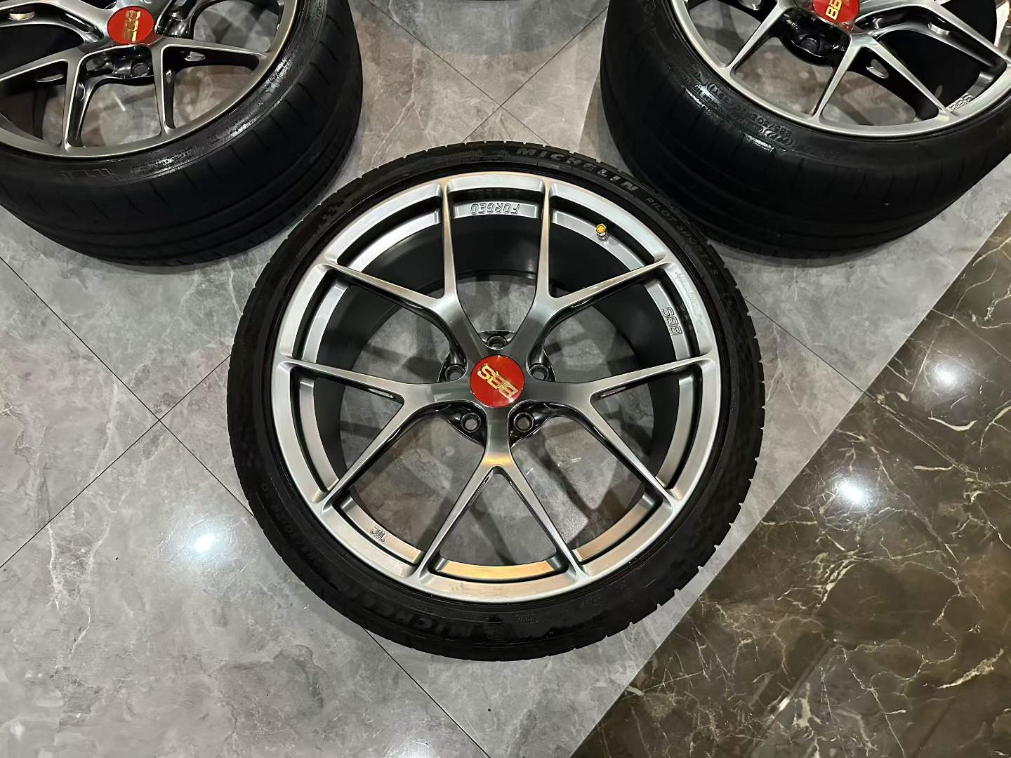 🇯🇵 BBS FI-R 20" Diamond Black DB Forged Monoblock Wheels Set - Pre-owned