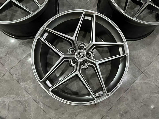 🇺🇸 HRE FF11 FlowFormed 22" Liquid Silver Wheels - Pre-owned