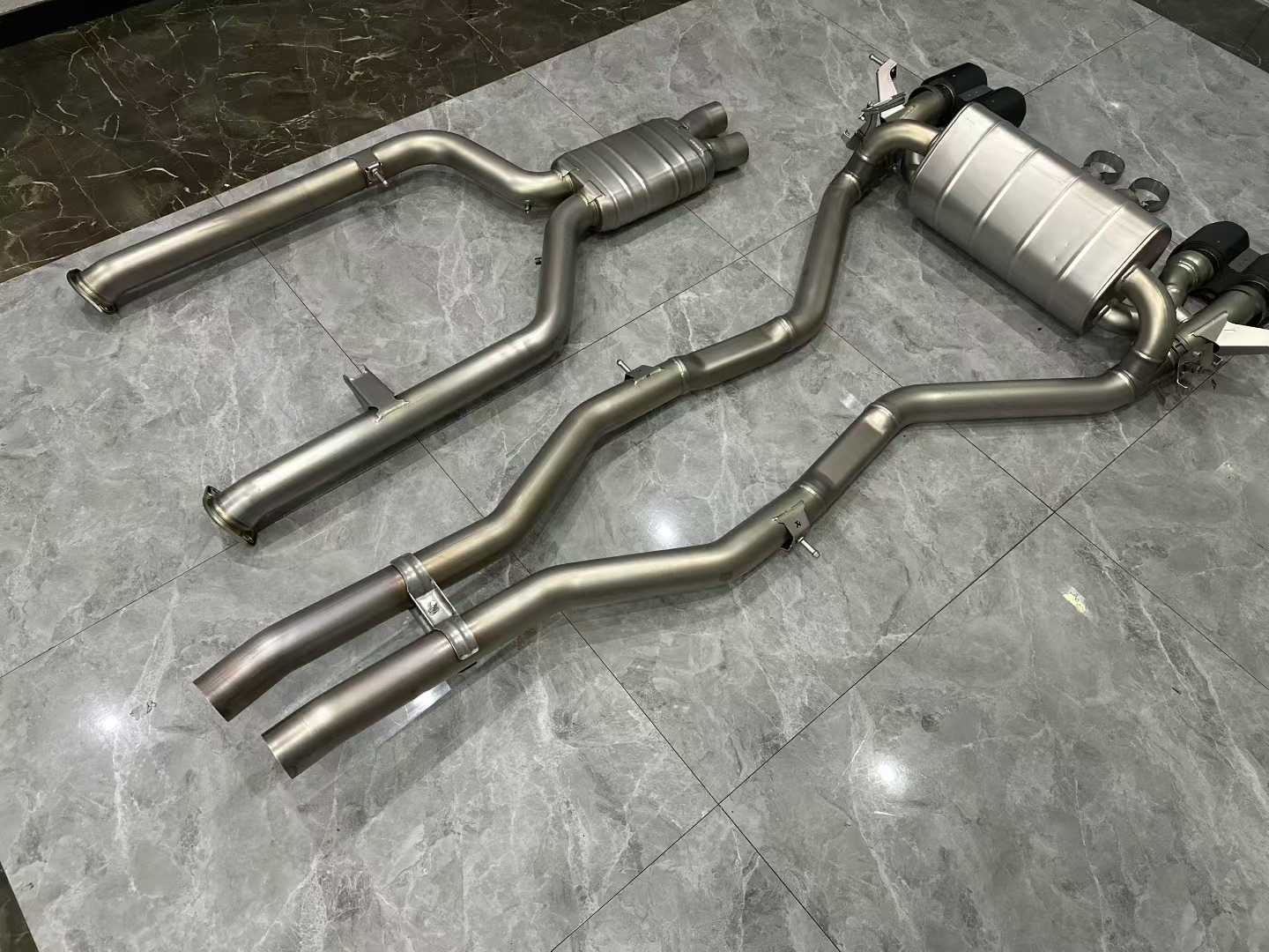 BMW M3 (G80) Akrapovič Titanium Evolution Line Exhaust w/ Carbon Fiber Tips - Pre-owned