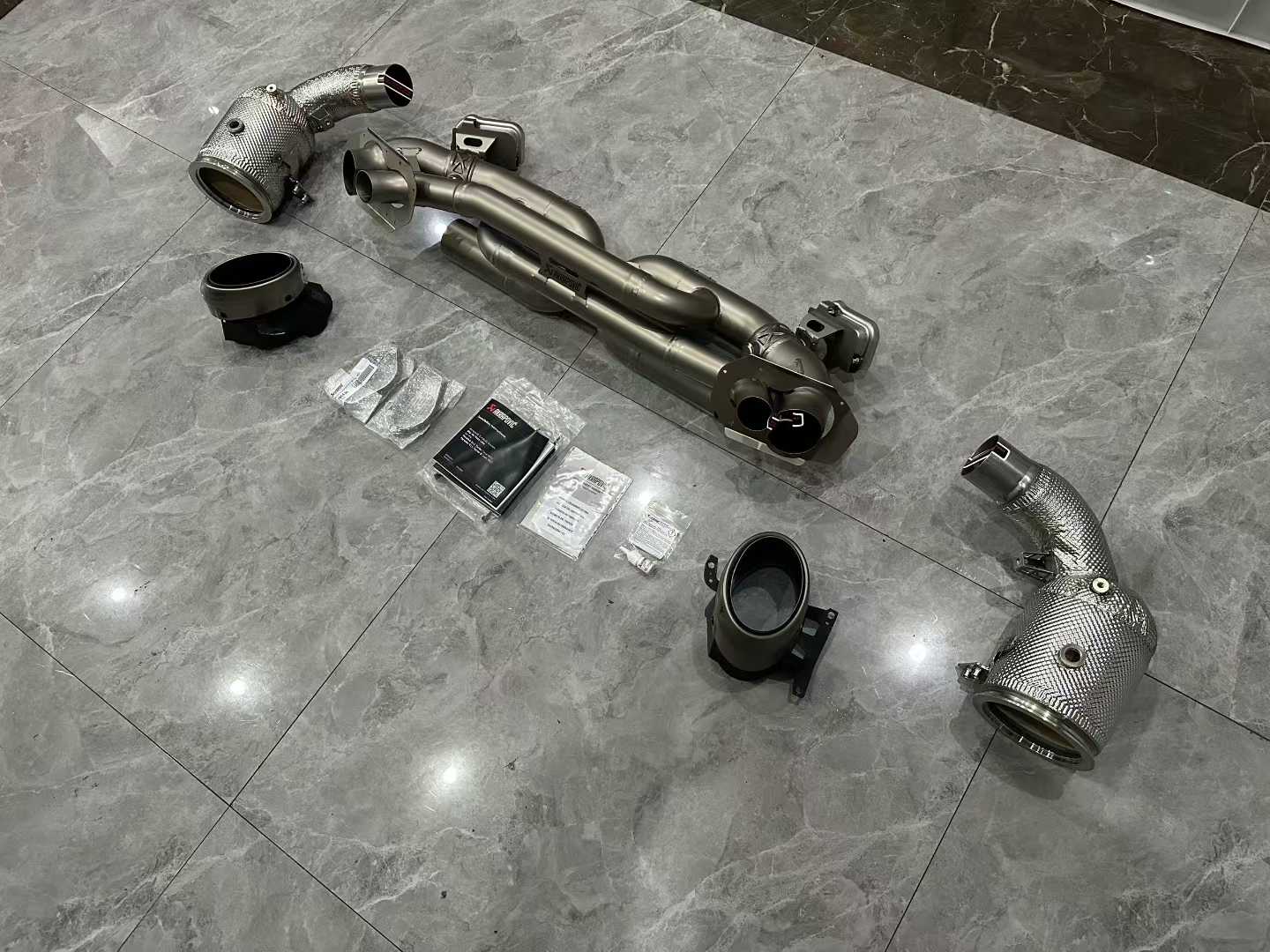 Porsche 911 (992) Turbo S Akrapovič Titanium Evolution Line Full Exhaust System - Pre-owned