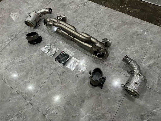 Porsche 911 (992) Turbo S Akrapovič Titanium Evolution Line Full Exhaust System - Pre-owned