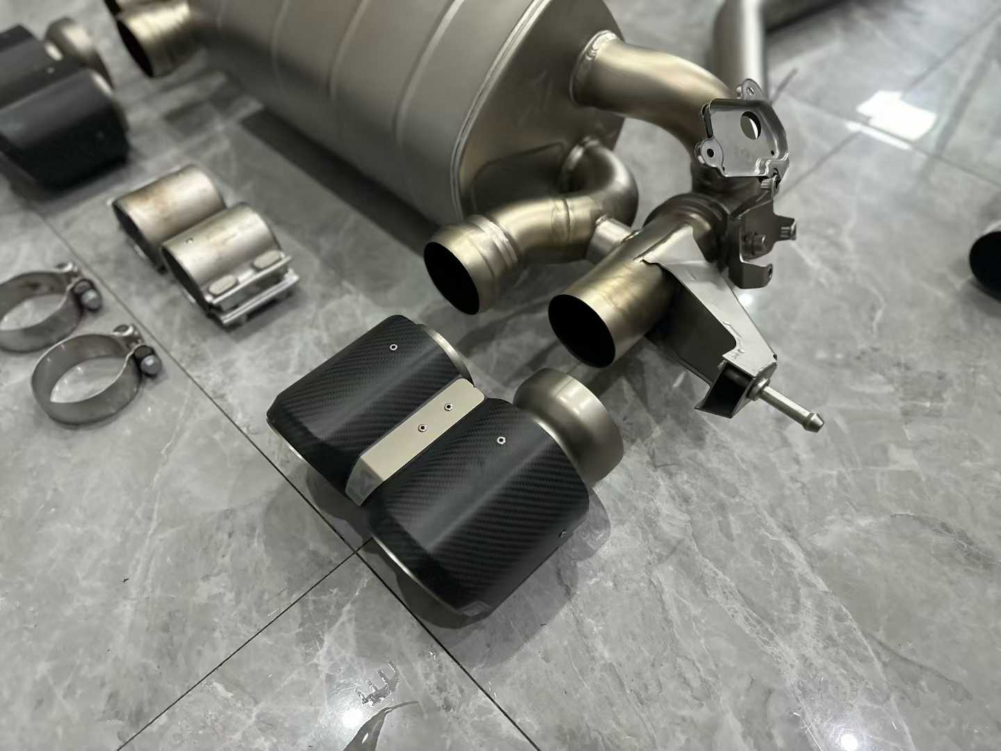 BMW M3 (G80) Akrapovič Titanium Evolution Line Exhaust w/ Carbon Fiber Tips - Pre-owned